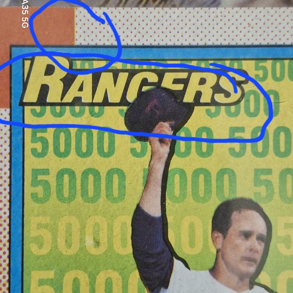Topps baseball card